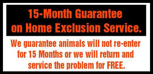 15-Month Guarantee on Home Exclusion Service